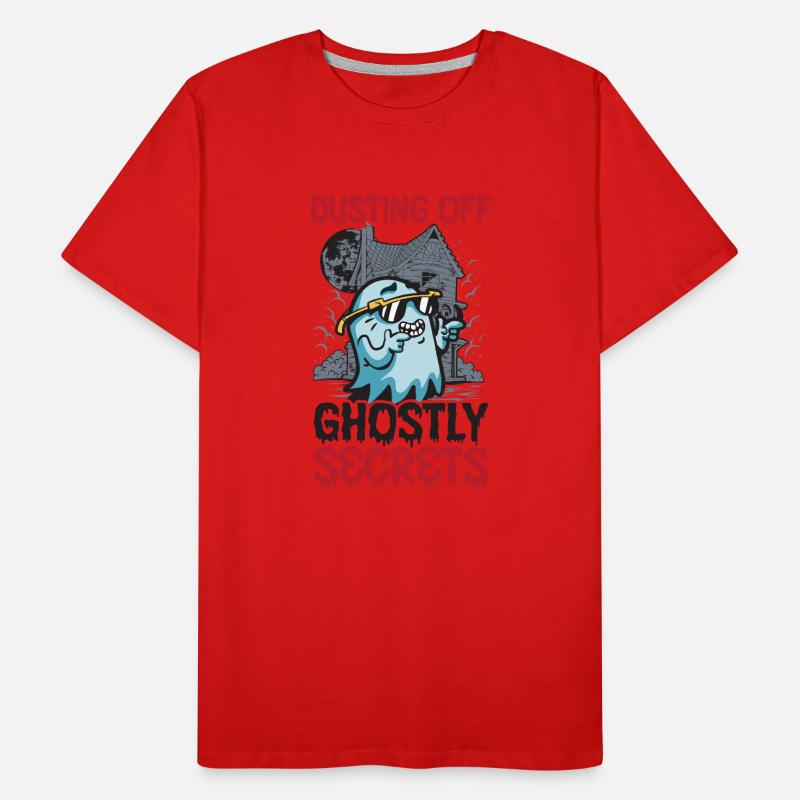 Dusting Ghostly Secrets Janitor Ha Men's Premium Organic T-Shirt