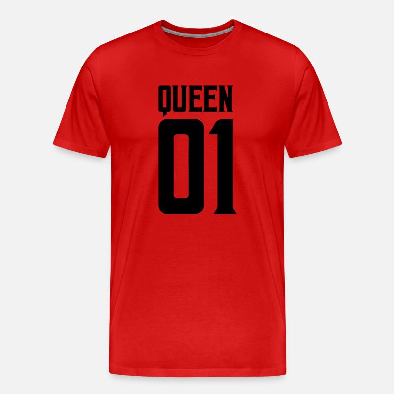 queen 01 - Männer Premium Bio T-Shirt - Rot