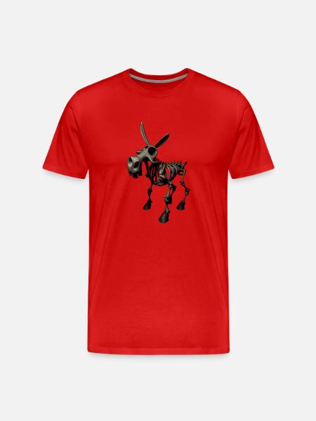 Hell's Donkey - Donkey from hell - Men's Premium Organic T-Shirt - red