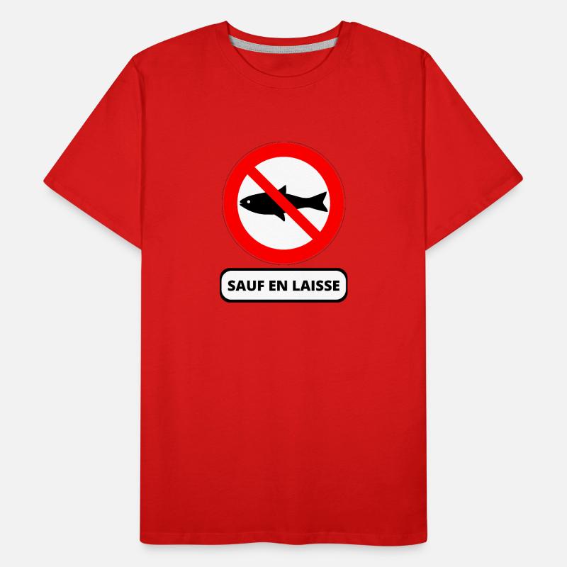 poisson interdit T-shirt bio Premium Homme