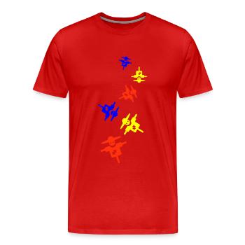 Scarecrow - Men's Premium Organic T-Shirt - red - Front - Damien (186cm)