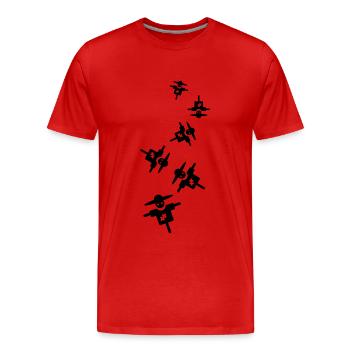 Scarecrow - Men's Premium Organic T-Shirt - red - Front - Damien (186cm)