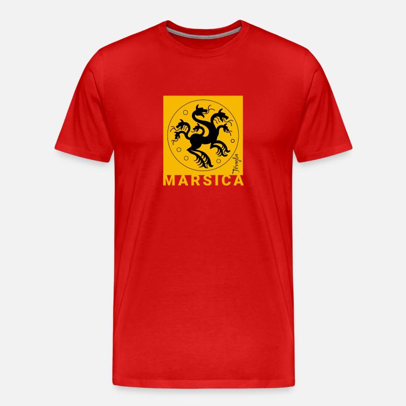 Quadratische Chimäre 01 - Männer Premium Bio T-Shirt - Rot