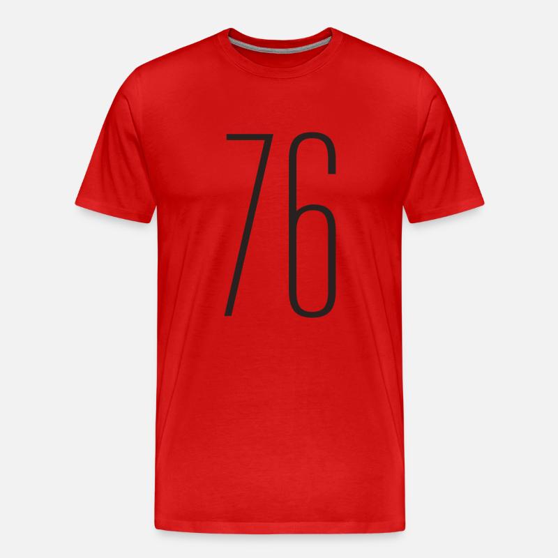 76 - Männer Premium Bio T-Shirt - Rot