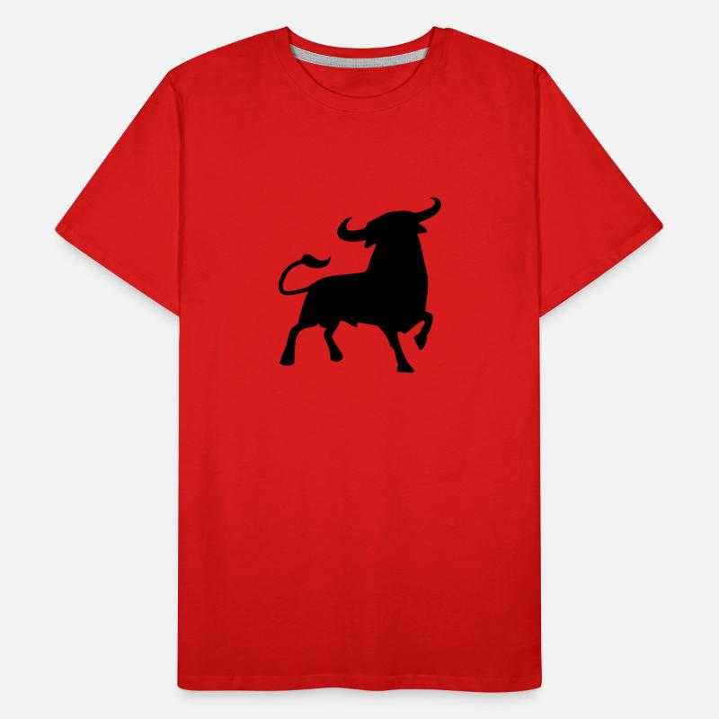 kampfstier andalusien spanischer baskischer stier Männer Premium Bio T-Shirt