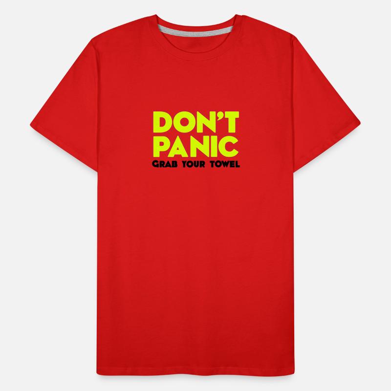 Do not panic - your grave towel - Do not panic - Men's Premium Organic T-Shirt