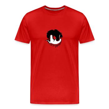 Pferde Yin Yang Geschenk lustig Spirituell Energie - Männer Premium Bio T-Shirt - Rot - Vorne - Damien (186cm)