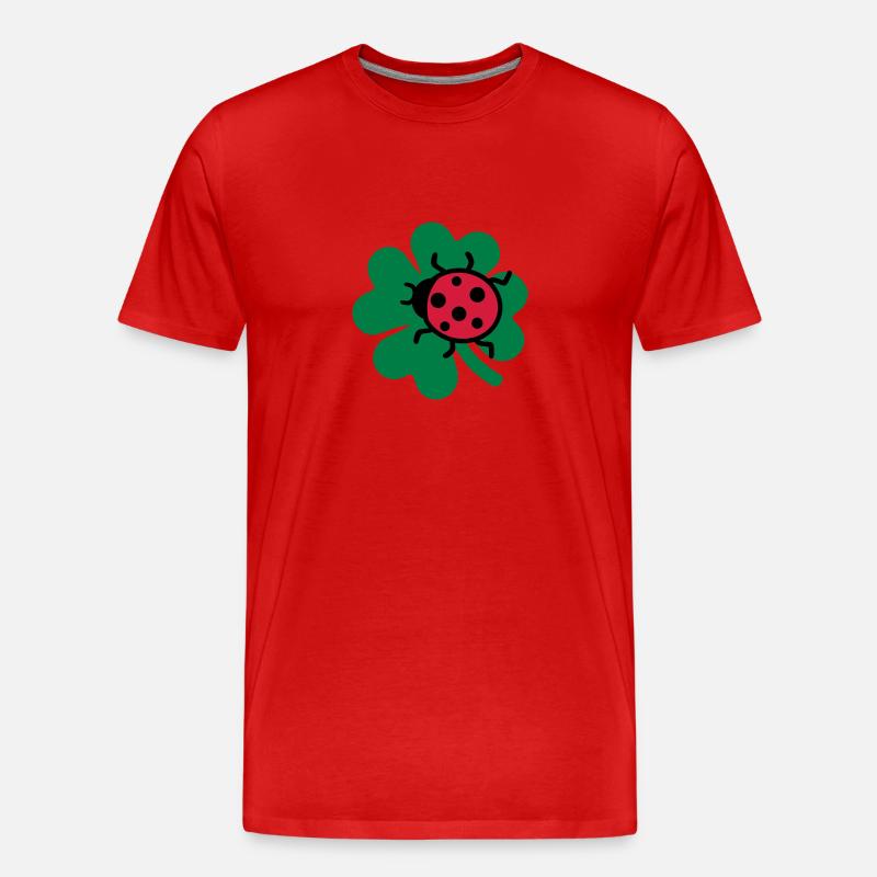 Marienkäfer - Männer Premium Bio T-Shirt - Rot