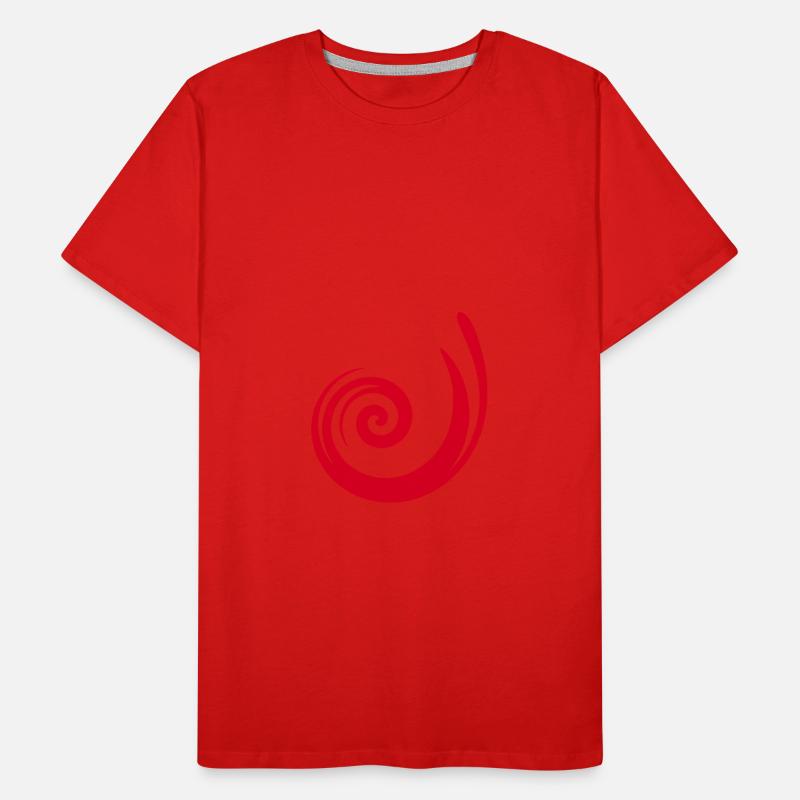 red pattern red gift idea Men's Premium Organic T-Shirt