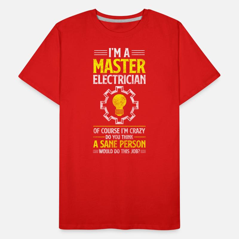 Profession de l’électricité Éclairage électrique T-shirt bio Premium Homme