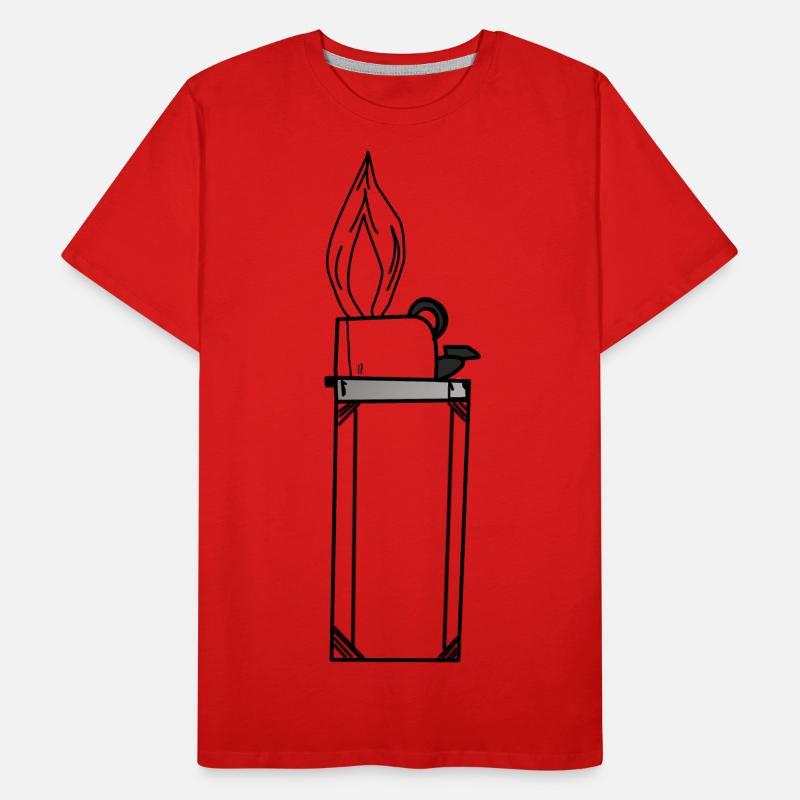 Lighter Gift Idea Light Smoking Men's Premium Organic T-Shirt