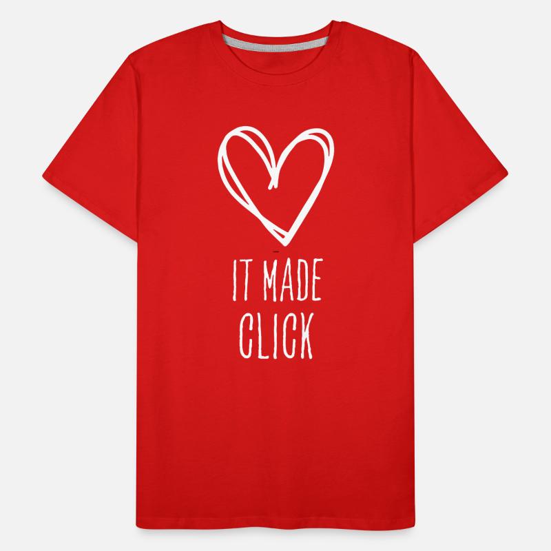 It Made Click Deep Connection Relationship Men's Premium Organic T-Shirt