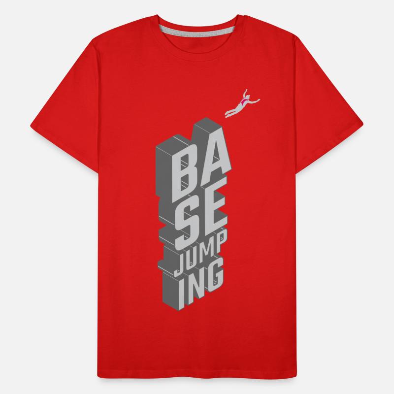 Basejumping - chute libre T-shirt bio Premium Homme