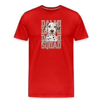 Dot squad - Männer Premium Bio T-Shirt - Rot - Vorne - Damien (186cm)