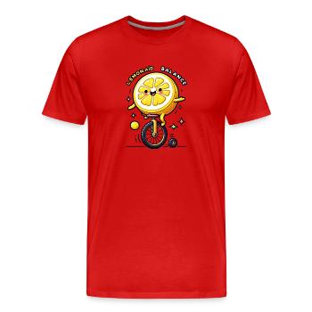 Lemon Aid - Männer Premium Bio T-Shirt - Rot - Vorne - Damien (186cm)