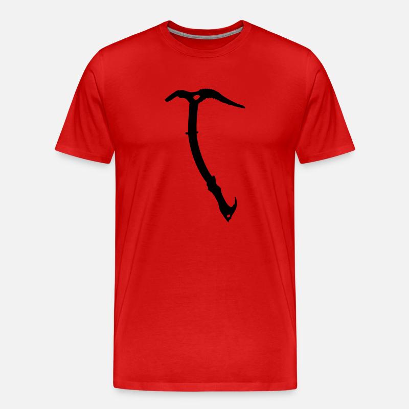 eispickel - Männer Premium Bio T-Shirt - Rot