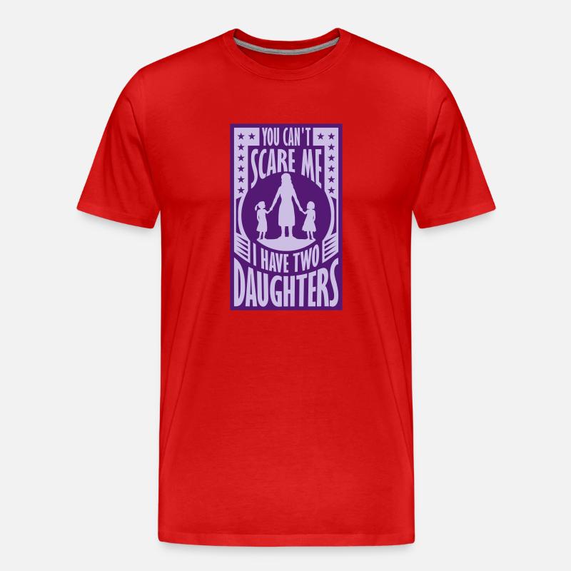I have two daughters - Männer Premium Bio T-Shirt - Rot