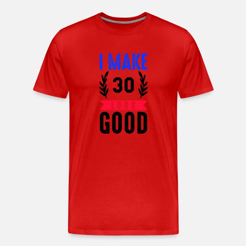 look good 30 - Männer Premium Bio T-Shirt - Rot