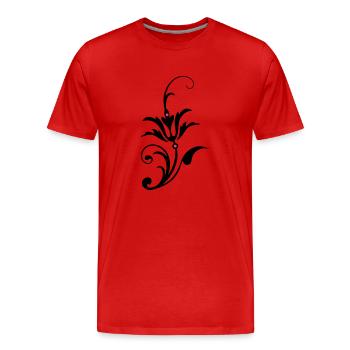 Tribal Silenzium Trio Cello Violine Steicher Musik - Männer Premium Bio T-Shirt - Rot - Vorne - Damien (186cm)