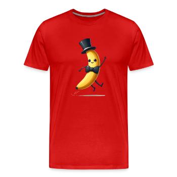 Mister Banana - Männer Premium Bio T-Shirt - Rot - Vorne - Damien (186cm)