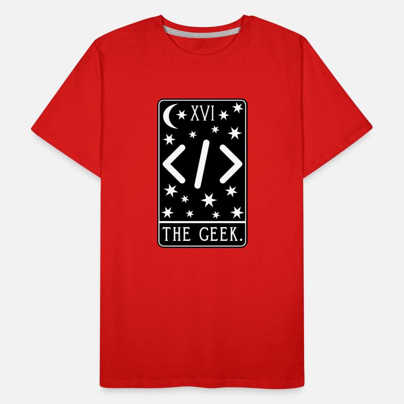 Programmer Tarot Card - Coding Geek Developer Code Men's Premium Organic T-Shirt