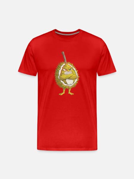 Durian - Männer Premium Bio T-Shirt - Rot