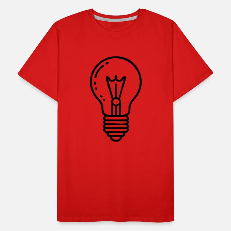 Light Bulb Idea Men's Premium Organic T-Shirt