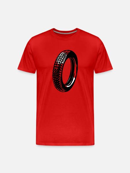 Tire 2farbig - Men's Premium Organic T-Shirt - red