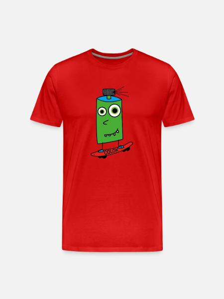 Boardsprayer - Männer Premium Bio T-Shirt - Rot
