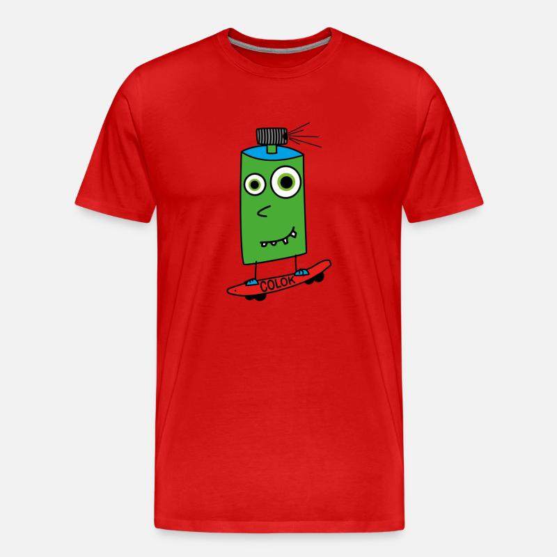 Boardsprayer - Männer Premium Bio T-Shirt - Rot