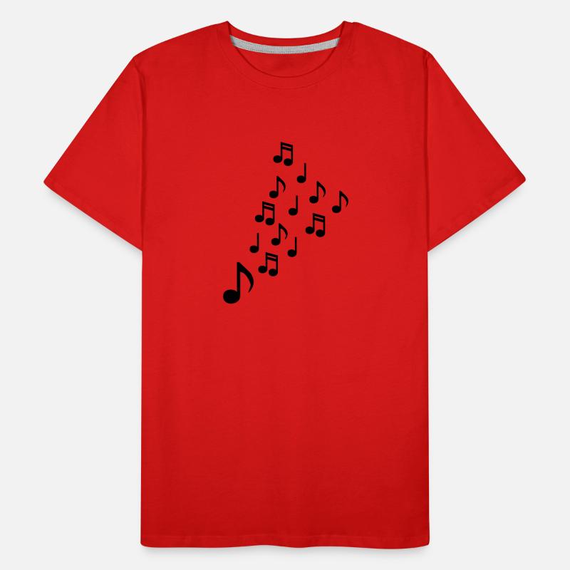 notes de musique T-shirt bio Premium Homme