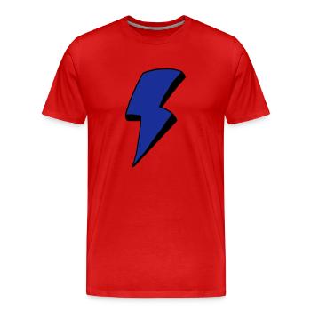 Flash - Men's Premium Organic T-Shirt - red - Front - Damien (186cm)