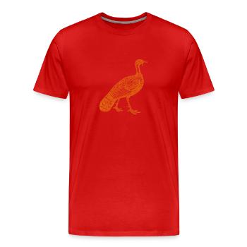 YUBO4 - Männer Premium Bio T-Shirt - Rot - Vorne - Damien (186cm)