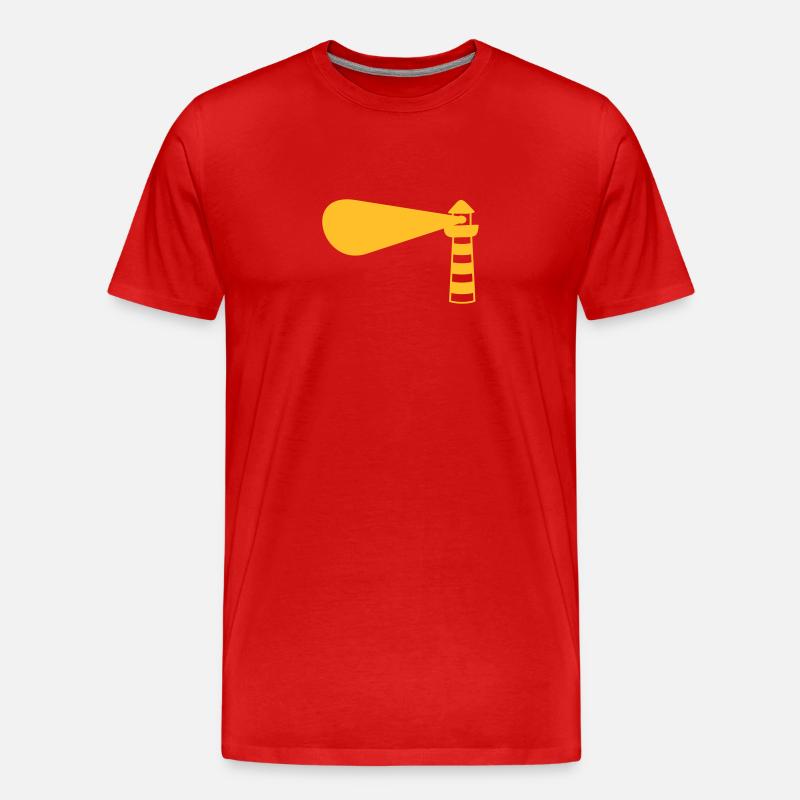 Light Tower Design - Männer Premium Bio T-Shirt - Rot