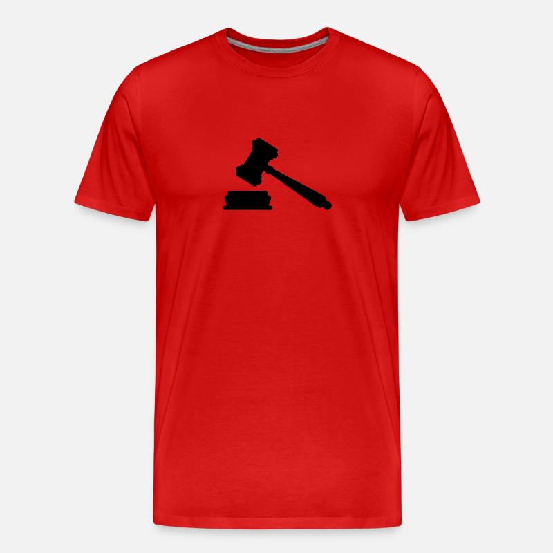 Richter - Männer Premium Bio T-Shirt - Rot