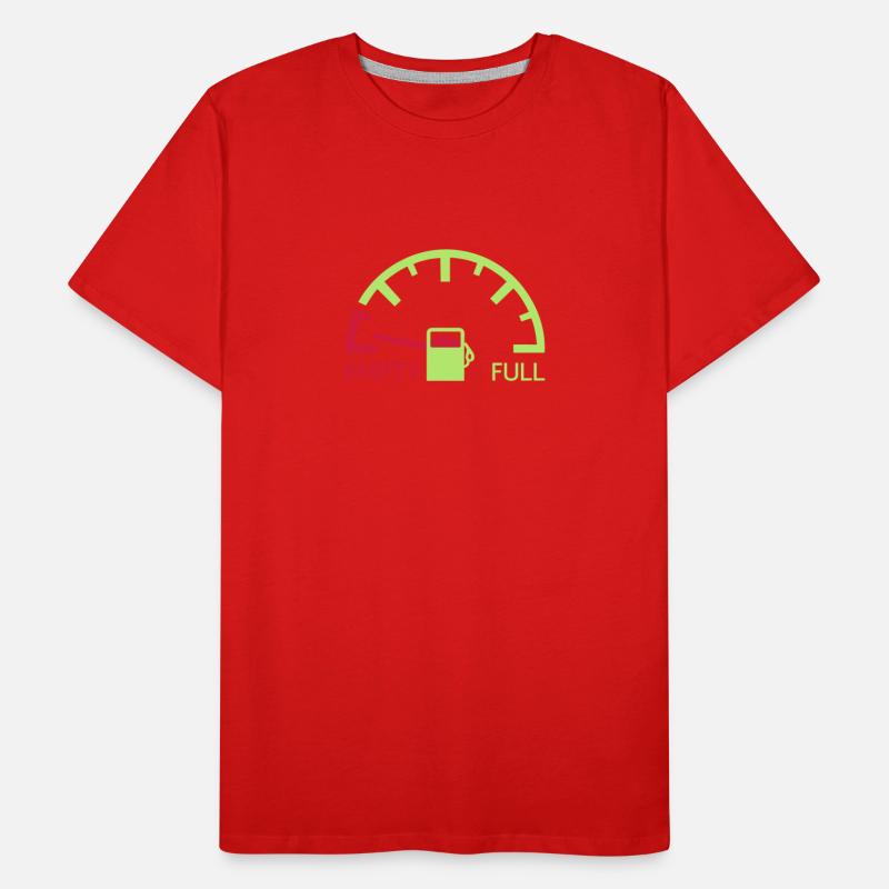 speedometer speedometer empty refuel refuel pointe Men's Premium Organic T-Shirt