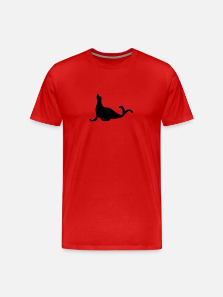 otarie - T-shirt bio Premium Homme - rouge