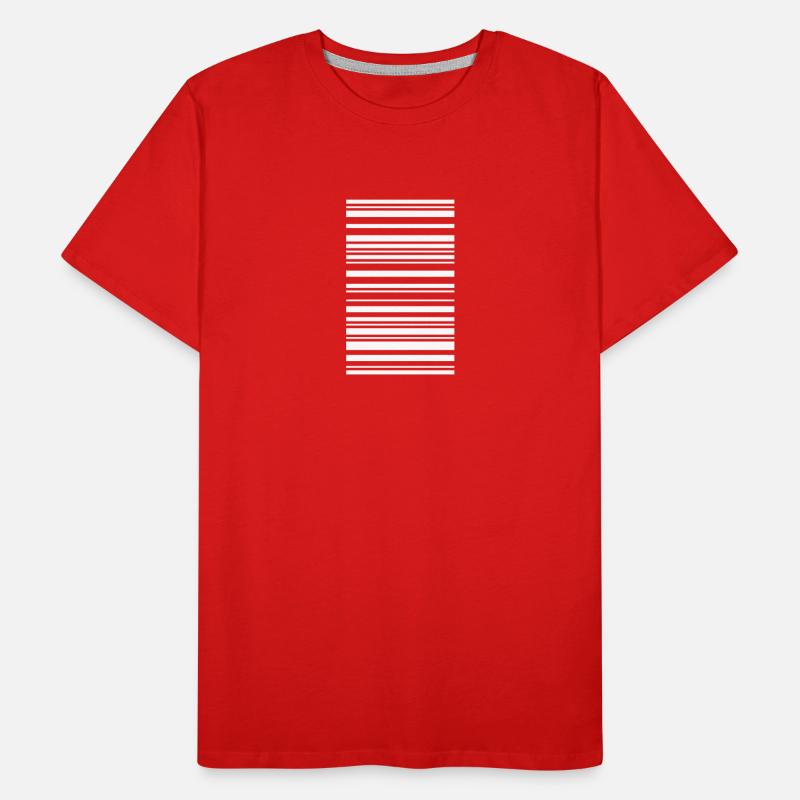 barcode Männer Premium Bio T-Shirt