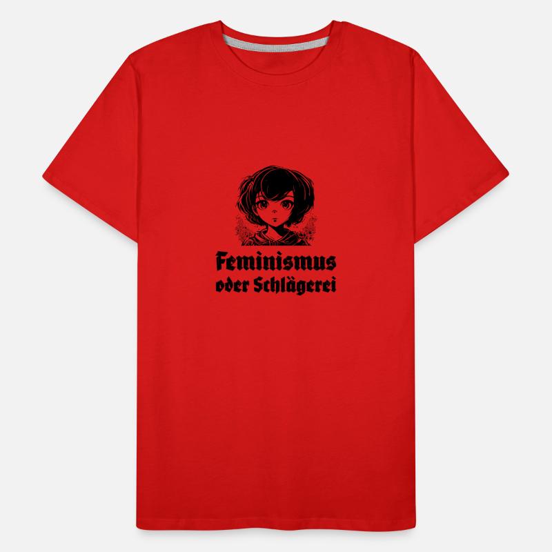 Feminismus oder Schlägerei Männer Premium Bio T-Shirt
