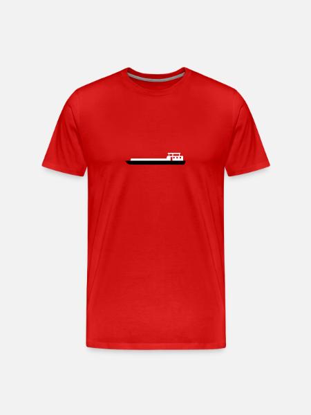 Frachter, 2fb - Männer Premium Bio T-Shirt - Rot