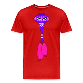Je rêve de jeannie bouteille 60's - T-shirt bio Premium Homme - rouge - Devant - Damien (186cm)