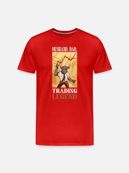 Mari papa Légende du commerce - T-shirt bio Premium Homme - rouge