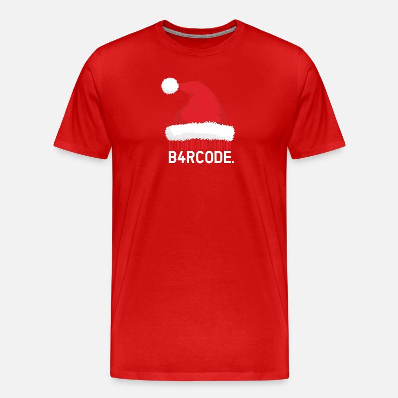B4RCODE. Christmas - Männer Premium Bio T-Shirt - Rot