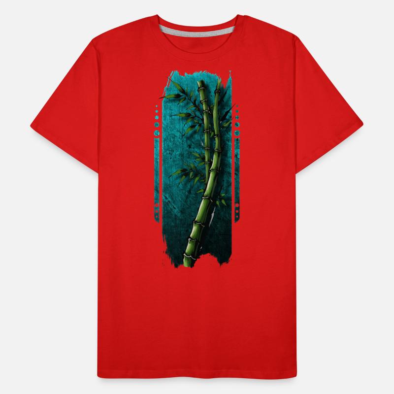 Tranquil Bamboo Grove Men's Premium Organic T-Shirt
