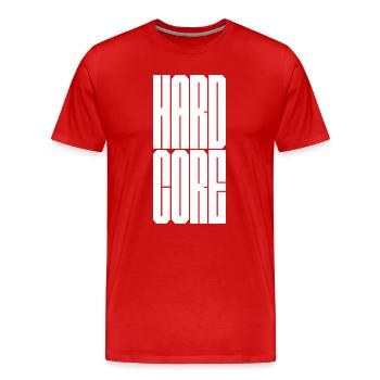 punk hardcore - T-shirt bio Premium Homme - rouge - Devant - Damien (186cm)