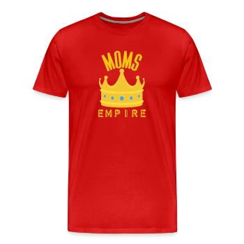 Muttertag - Männer Premium Bio T-Shirt - Rot - Vorne - Damien (186cm)