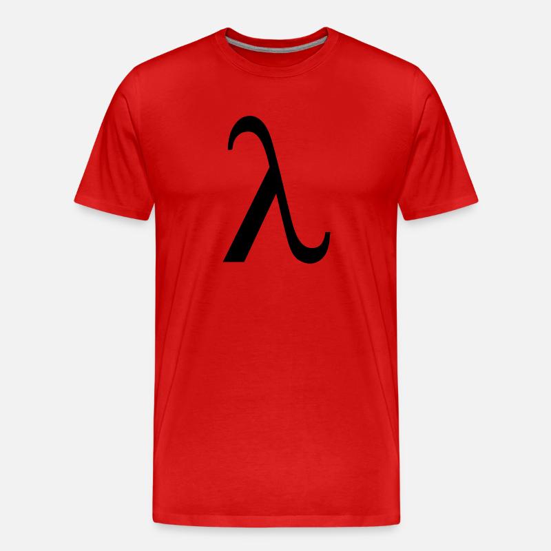 Lambda - T-shirt bio Premium Homme - rouge