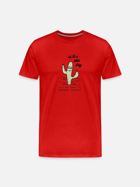 nice day - Men's Premium Organic T-Shirt - red