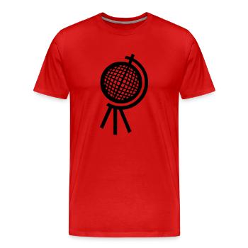 Globus - Männer Premium Bio T-Shirt - Rot - Vorne - Damien (186cm)
