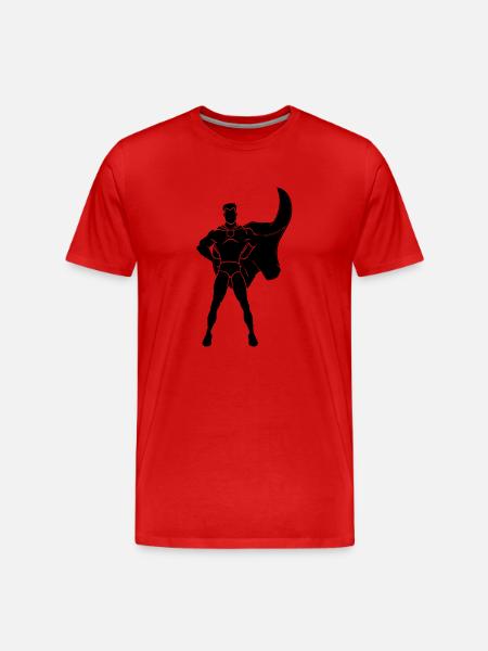 super hero - T-shirt bio Premium Homme - rouge